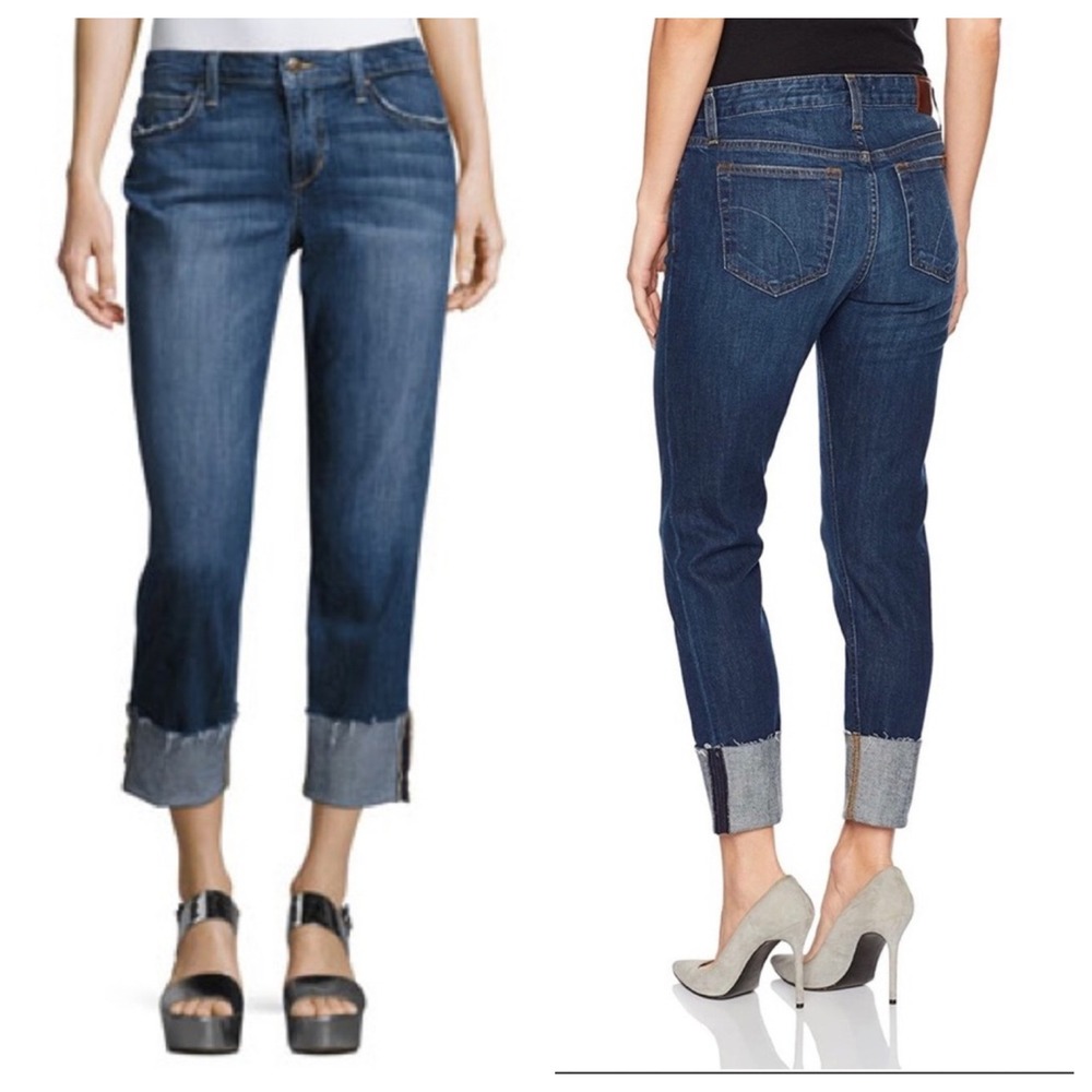 Joe's Jeans The Smith Mid-Rise Straight Crop Jeans 24 Boyfriend Stretch